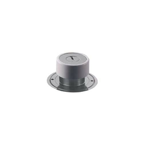 在庫確認可 ユニオン 直送 UT-64-DCP 建築用金物 アーキズム ドアエクイップメント 戸当たり 埋め込み式扉止め ブラス ダルクロム＋樹脂 グレー φ60×100 1ケ