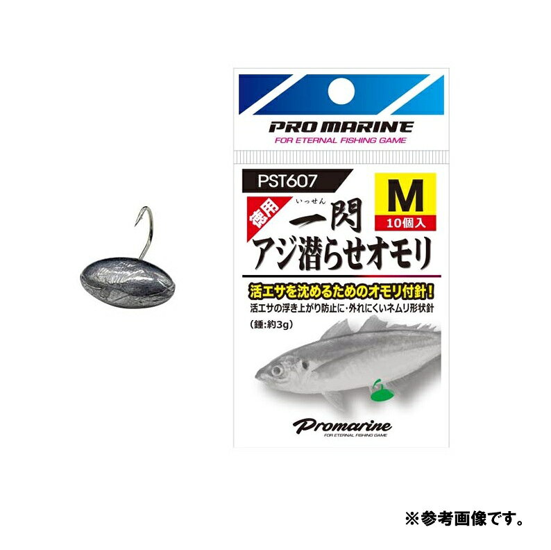 活き餌のアジを沈めるフック付オモリの徳用パック 自重 ■S：2g ■M：3g ■L：4g