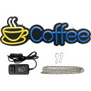 29942 LEDライトサイン(屋内用) COFFEE 素材：PVC サイズ：W540×H235×D35mm