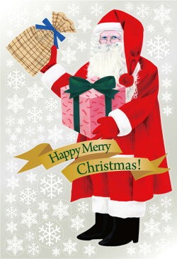 6895 巨大ウィンドウシール Window Seal Happy Merry Christmas! 再剥離可能 両面印刷 透明シール 素材：ゲルポリ サイズ：W1100mm×H1600mm ※お取寄商品