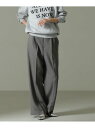 【SALE/40%OFF】ウールライクタックワイドパンツ NANO universe ナノユニバース パンツ その他のパンツ ブラック ベージュ グレー【RBA...