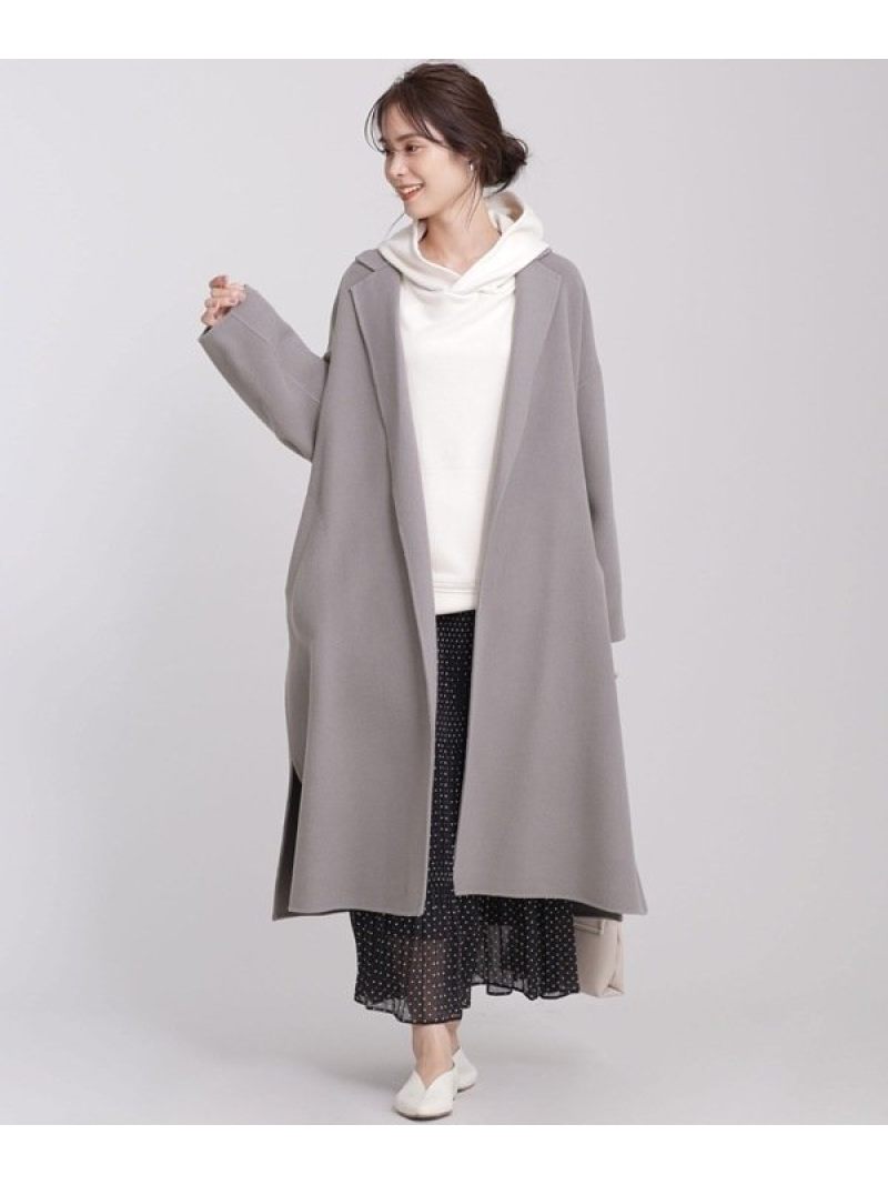 【SALE／60%OFF】LA TORRE/ダブルフェイスオーバーコート NANO universe ナノユニバース ジャケット・アウター その他のジャケット・アウター ブラウン ブルー ネイビー【RBA_E】【送料無料】[Rakuten Fashion]のサムネイル