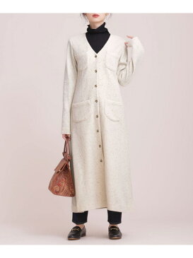 【SALE／50%OFF】Bonding knit dress ELIN ナノユニバース ニット カーディガン ホワイト【RBA_E】【送料無料】[Rakuten Fashion]