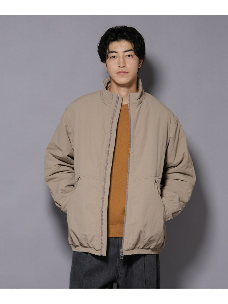 THERMOLITE(R) スタンドZIPブルゾン NANO universe ナノユニバース ジャケット・アウター ブルゾン・ジャンパー ベージュ グレー ブラック【先行予約】*【送料無料】[Rakuten Fashion]