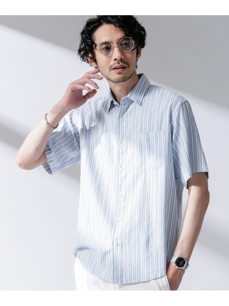 【SALE／50%OFF】RELAX シャツ LINENミックスバリエーション NANO universe ナノユニバース トップス シャツ・ブラウス【RBA_E】[Rakuten Fashion]のサムネイル