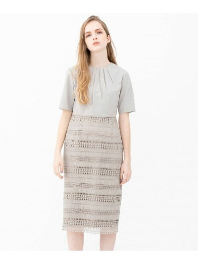楽天市場 Rakuten Fashion Sale 50 Off タック衿ウェスト切り替えレースワンピース Aperi ナノユニバース ワンピース ワンピースその他 グレー グリーン Rba E 送料無料 Nano Universe