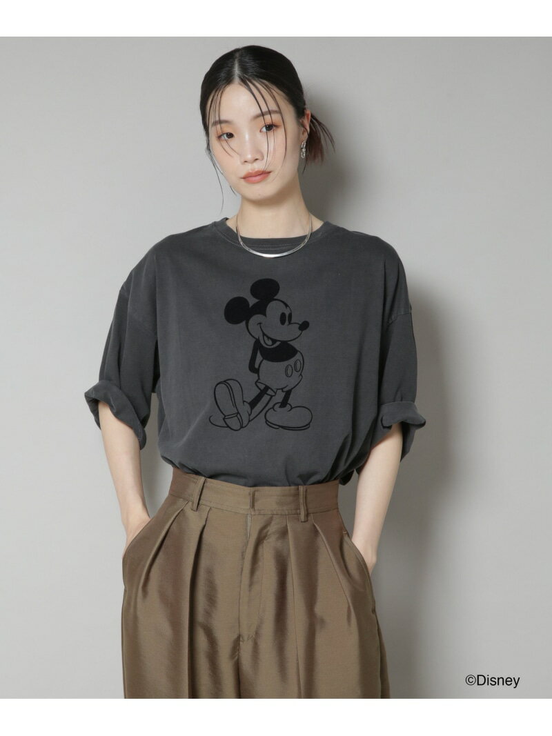 GOOD ROCK SPEED/ MICKEY MOUSE /Tshirts Chacoal NANO universe ナノユニバース トップス シャツ・ブ..