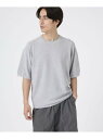 【SALE／50%OFF】LB.04/バンブーコットンニットTシャツ NANO universe ナノユニバース トップス ニット グレー ネイビー【RBA_E】[Rakuten Fashion]