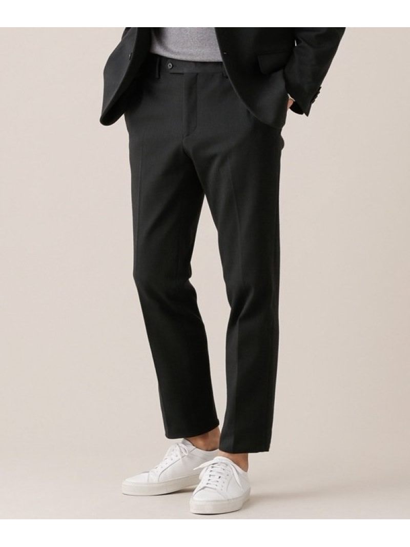 【SALE／40%OFF】イタリア生地ジャージーヘリンボン柄パンツ RG nano・universe ナノユニバース パンツ/ジーンズ フルレングス ブラック グレー【RBA_E】【送料無料】[Rakuten Fashion]