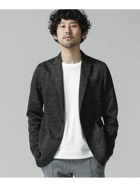 【SALE／20%OFF】N jacke テックツィードライトジャケット nano・universe ナノユニバース ニット カーディガン グレー ネイビー ブラック【RBA_E】【送料無料】[Rakuten Fashion]