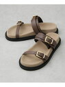 CAMINANDO/DOUBLE BUCKLE SANDALS NANO universe ナノユニバース シューズ・靴 サンダル ブラック ブラウン【送料無料...