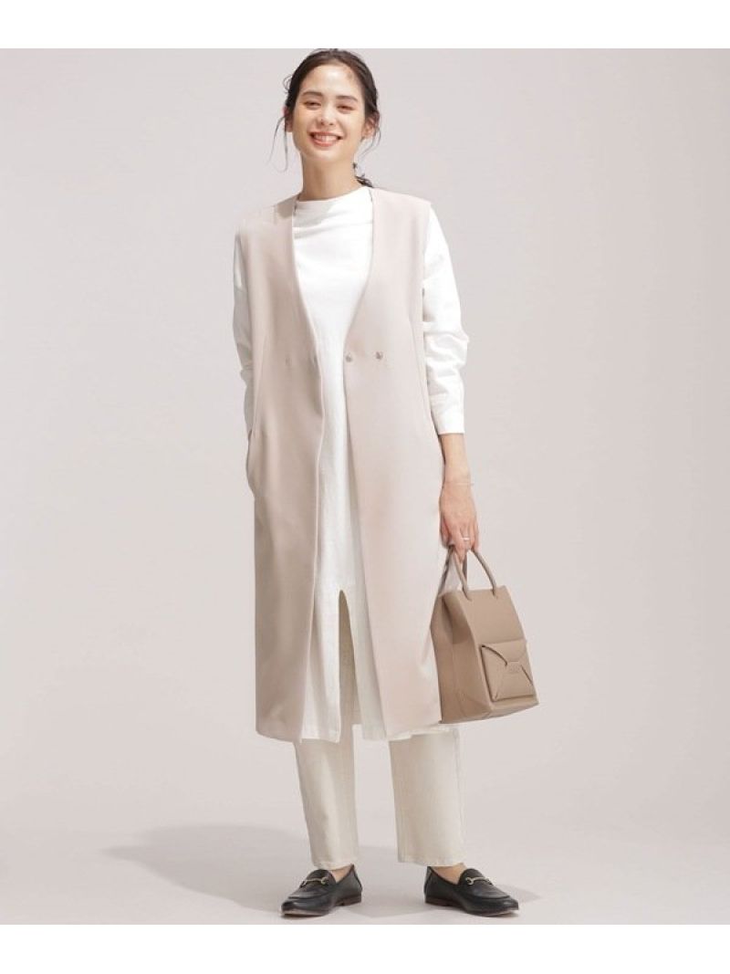 【SALE／50%OFF】カセット6ファンクション ロングジレ (セットアップ可) NANO universe ナノユニバース ジャケット・アウター その他のジャケット・アウター グリーン ベージュ ネイビー【RBA_E】【送料無料】[Rakuten Fashion]のサムネイル