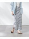 RITA ROW/DURAZNO SKIRT NANO universe ナノユニバース スカート ミディアムスカート ブルー【送料無料】[Rakuten Fa...