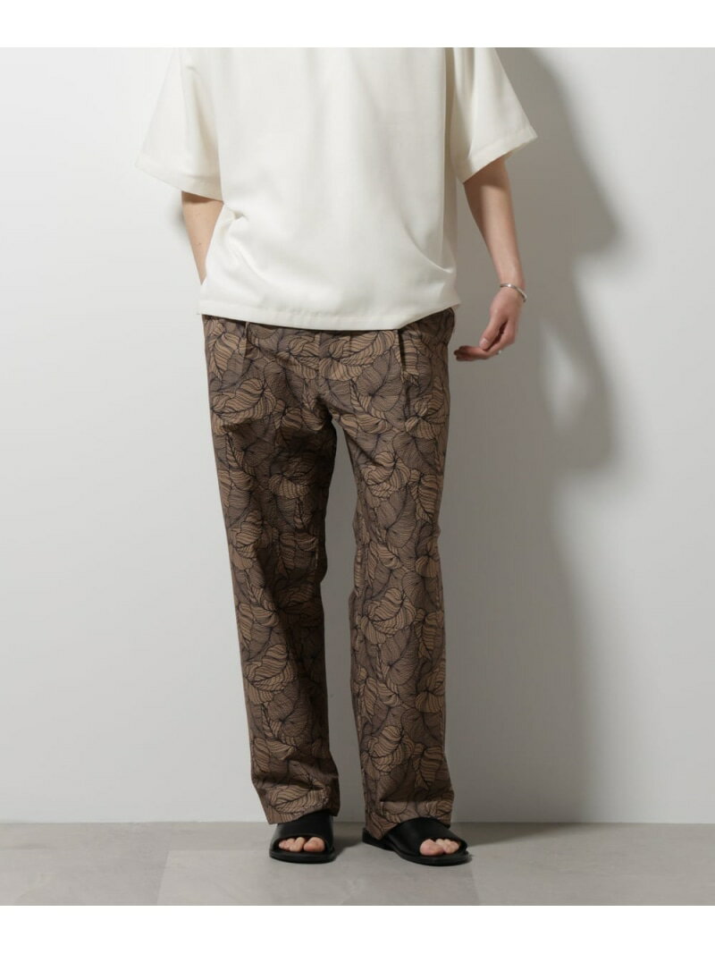 【SALE／25%OFF】ボタニカルパターンサッカーイージーパンツ(セットアップ可) NANO universe ナノユニ..