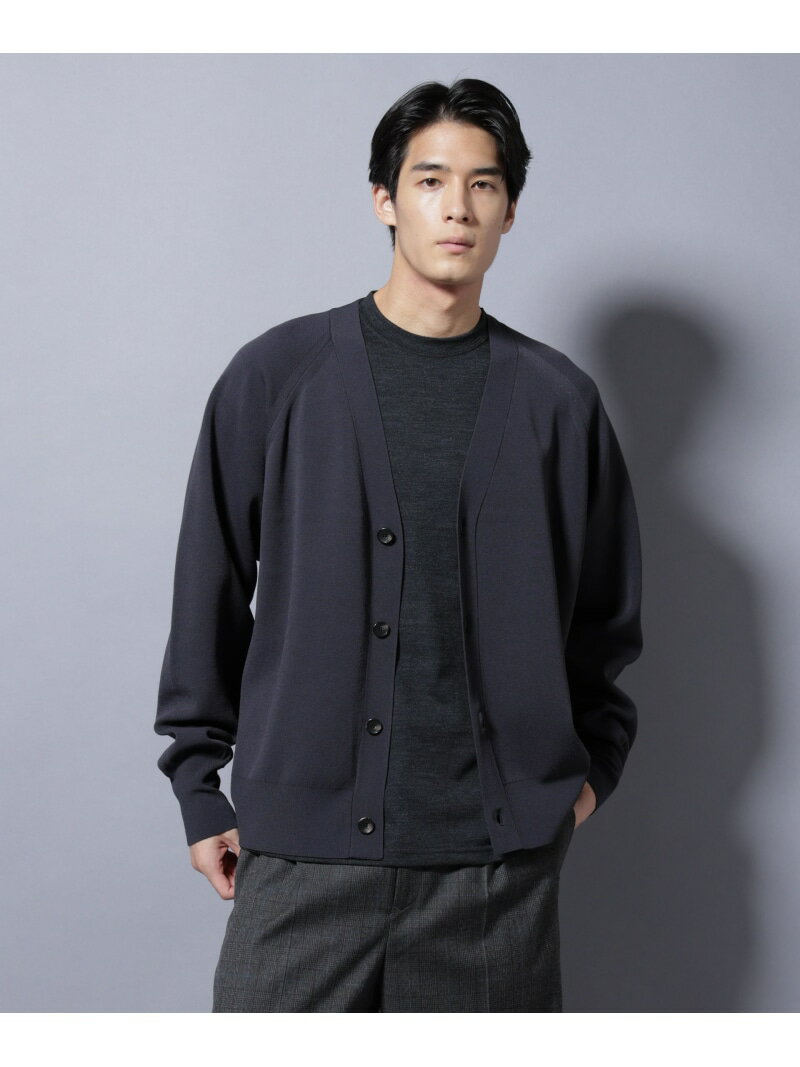 ELITE 7 FUNCTION W-FACE カーディガン NANO universe ナノユニバース トップス ニット カーキグリーン ブラック グレー【送料無料】[Rakuten Fashion]