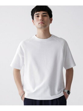 [Rakuten Fashion]【SALE／10%OFF】《WEB限定》シャイニーリップルラグラン七分袖カットソー nano・universe ナノユニバース カットソー Tシャツ ホワイト ベージュ ネイビー カーキ【RBA_E】【先行予約】*