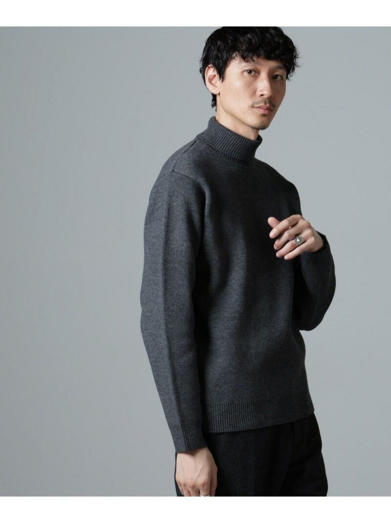 【SALE/60%OFF】PBTストレッチタートルニット NANO universe ナノユニバース トップス ニット ブラック ネイビー グレー【RBA_E】...