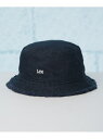 Lee/LE FRINGE BUCKET COLOR DENIM NANO universe ナノユニバース 帽子 その他の帽子 ネイビー ブラック【送料無料】...