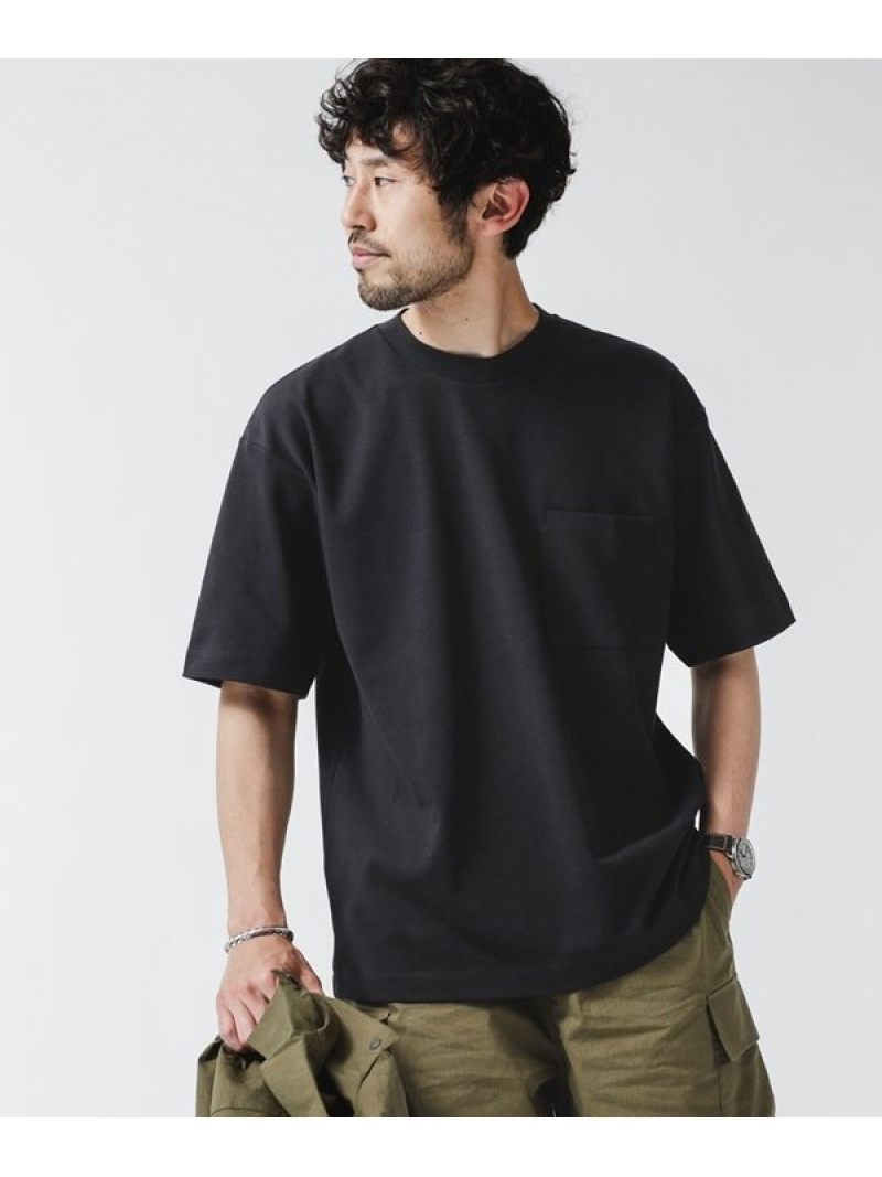 【SALE／70%OFF】《イヤな臭いを軽減》Anti Smell BIG Tシャツ 半袖 NANO universe ナノユニバース トップス カットソー・Tシャツ ブラック ホワイト ブラウン【RBA_E】[Rakuten Fashion]のサムネイル