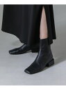 【SALE/40%OFF】Azur/ローヒールショートブーツ NANO universe ナノユニバース シューズ・靴 ブーツ シルバー ブラック【RBA_E】...