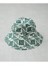 Sara mallika/COTTON POPLIN PRINT HAT NANO universe ナノユニバース 帽子 その他の帽子 グリーン【送料無料】[...
