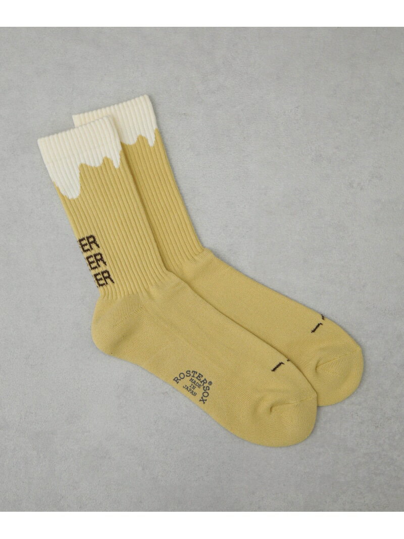 ROSTER SOX/BEER NANO universe ナノユニバース 靴下・レッグウェア その他の靴下・レッグウェア イエロー ブラウン[Rakuten Fashion]