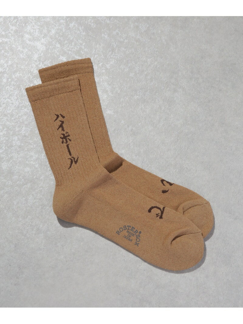 ROSTER SOX/HIGHBALL NANO universe ナノユニバース 靴下・レッグウェア その他の靴下・レッグウェア ブラウン[Rakuten Fashion]