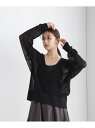 【SALE/65%OFF】DeepVネックシアー畔ニット NANO universe ナノユニバース トップス ニット ブラウン ブラック グレー【RBA_E】...