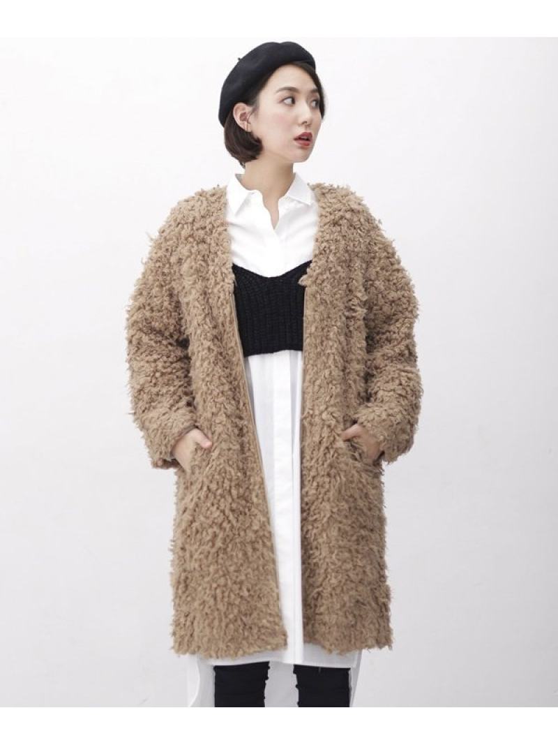 Rakuten Fashion ブークレzipコート Nano Universe ナノユニバース