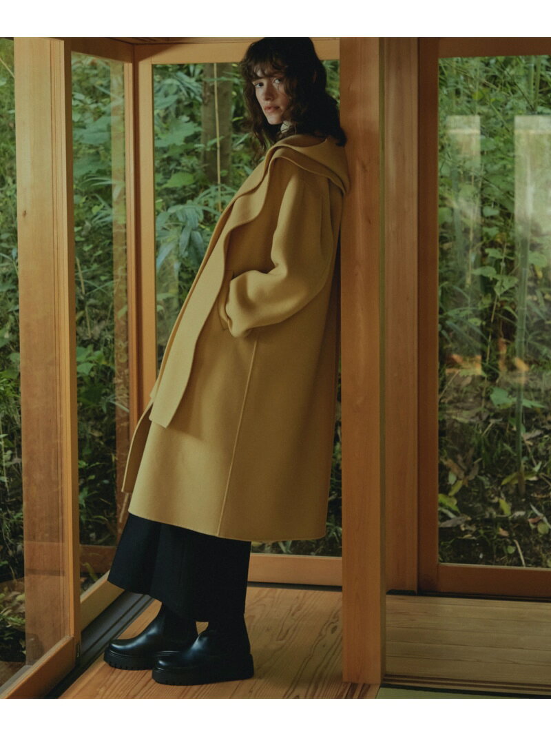 PURE LAMBS リバーロングコート NANO universe ナノユニバース ジャケット・アウター その他のジャケット・アウター イエロー グレー ネイビー【送料無料】[Rakuten Fashion]