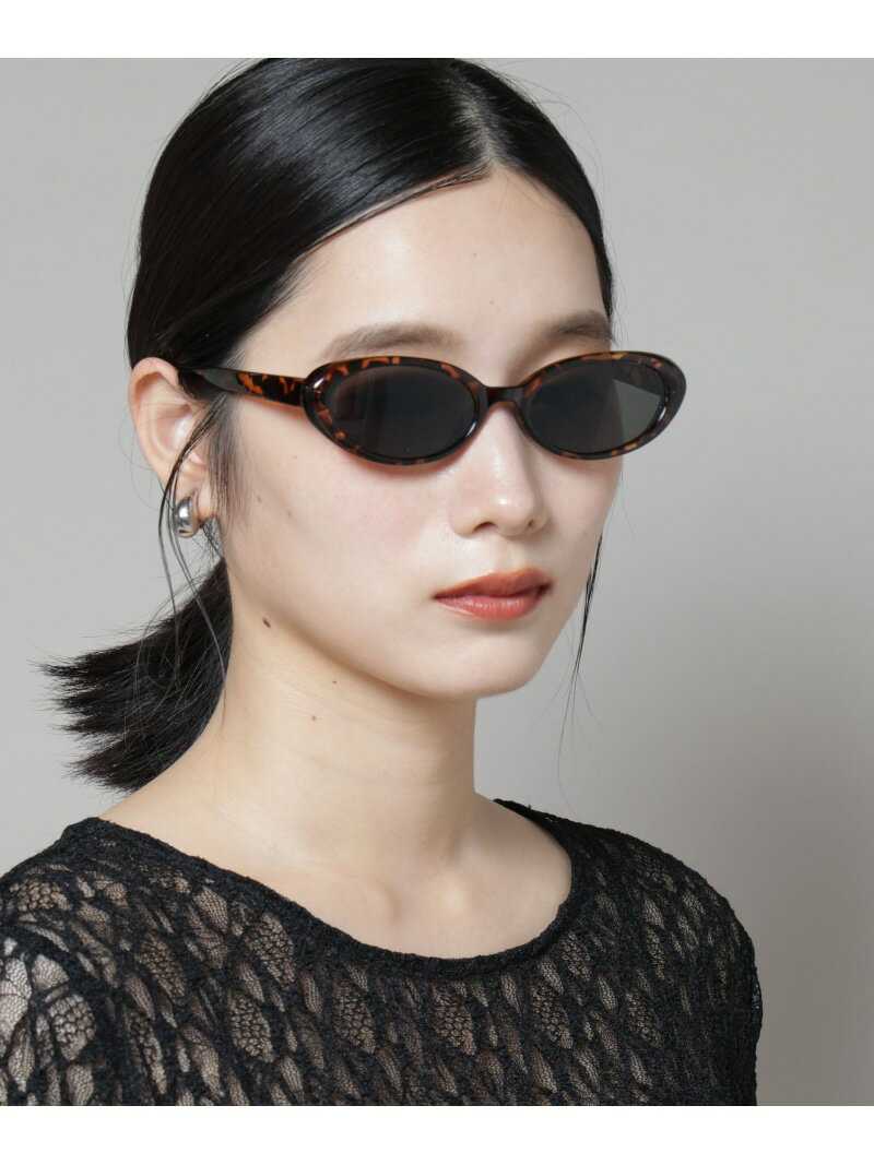 【SALE／10%OFF】オーバルサングラス NANO universe ナノユニバース ファッション雑貨 サングラス ブラ..
