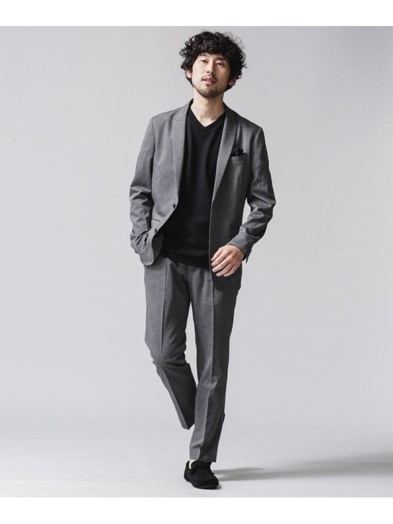 【SALE／20%OFF】ダメリーノ FLOW LINEN セットアップ NANO universe ナノユニバース ジャケット・アウター テーラードジャケット・ブレザー グレー ネイビー【RBA_E】【送料無料】[Rakuten Fashion]のサムネイル