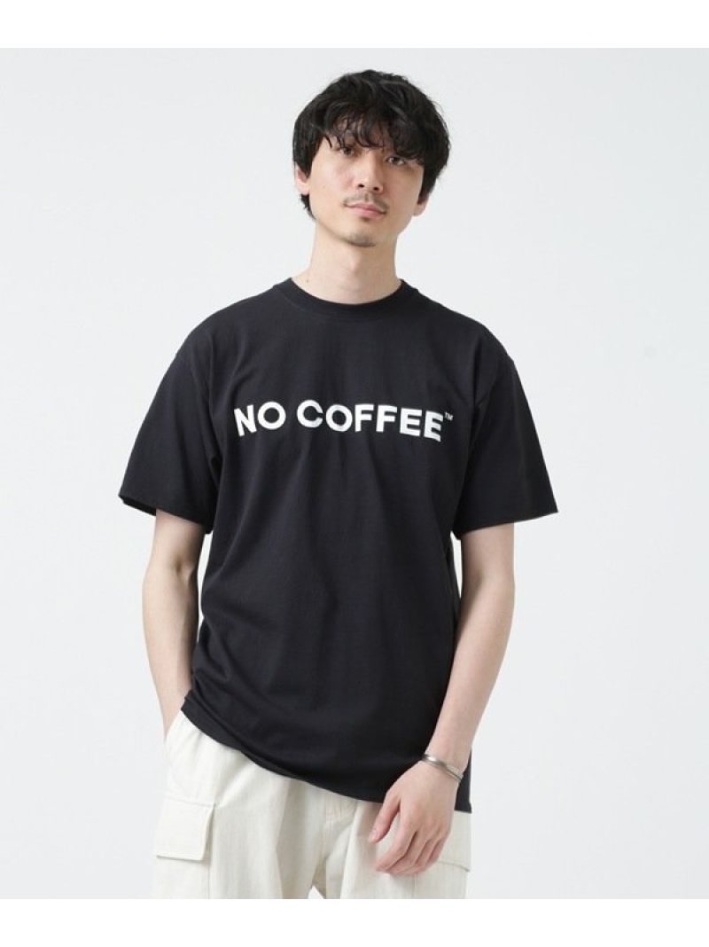 【SALE／50%OFF】NO COFFEE/別注 Tシャツ NANO universe ナノユニバース トップス カットソー・Tシャツ ブラック ホワイト【RBA_E】[Rakuten Fashion]