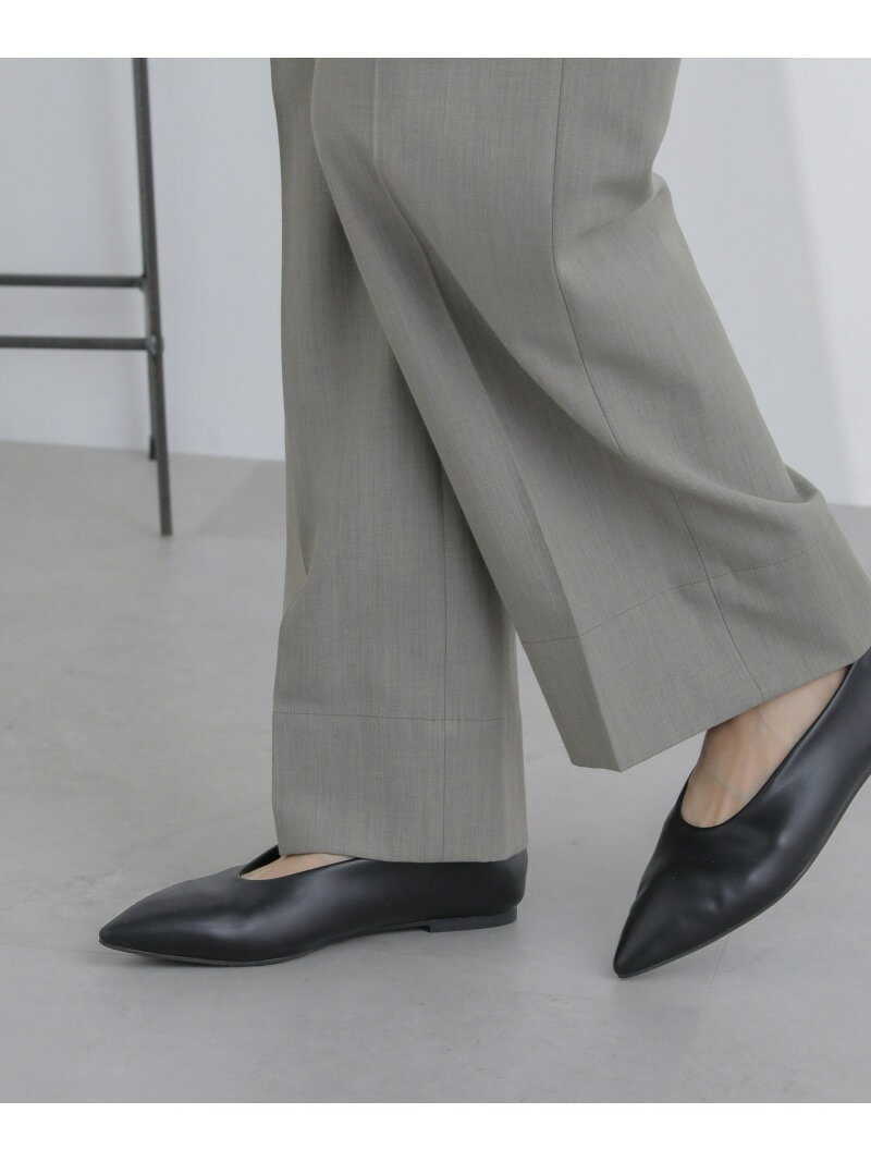 【SALE／30%OFF】ポインテッドフラットパンプス NANO universe ナノユニバース シューズ・靴 その他のシューズ・靴 ブラック グレー【RBA_E】【送料無料】[Rakuten Fashion]のサムネイル
