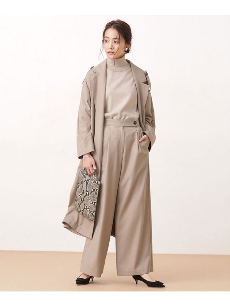 【SALE／50%OFF】ルーシア ツイルチェスタートレンチコート (セットアップ可) NANO universe ナノユニバース ジャケット・アウター その他のジャケット・アウター ブラウン グリーン【RBA_E】【送料無料】[Rakuten Fashion]のサムネイル