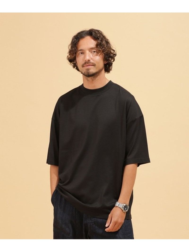 LB.03/【汗染み防止】Anti Soaked ヘビークルービッグTシャツ LB.03 Section ナノユニバース トップス カットソー・Tシャツ ブラック ホワイト ブルー【送料無料】[Rakuten Fashion]のサムネイル