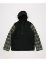 ナノ・ユニバース ジャケット メンズ 【SALE／60%OFF】WEYEP/別注 Anorak With Check Shirt NANO universe ナノユニバース ジャケット・アウター ブルゾン・ジャンパー ブラック ネイビー【RBA_E】【送料無料】[Rakuten Fashion]