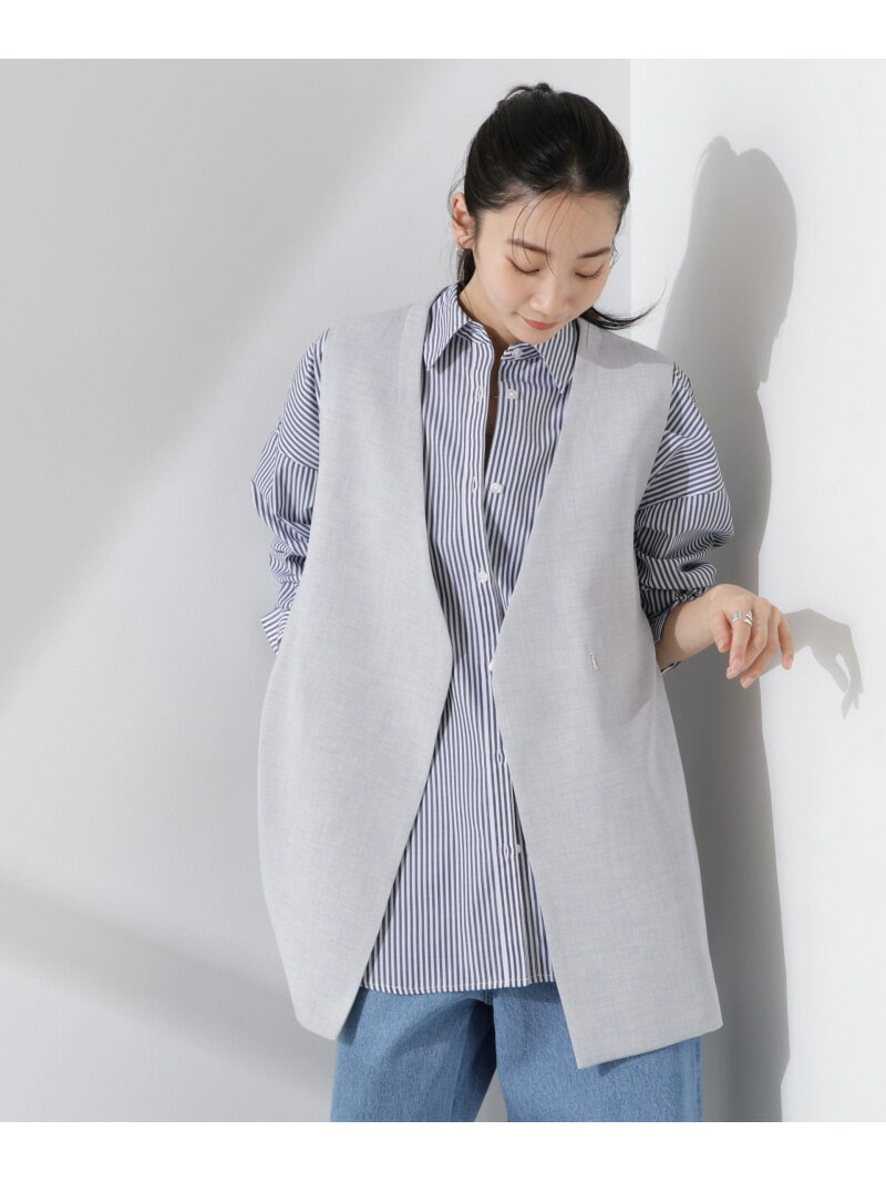 未使用 Ex ROBE ナノユニバース ジレ ベスト 2 今季ブランド ナノユニバース ROBE Ex 未使用 ジレ 2 ベスト