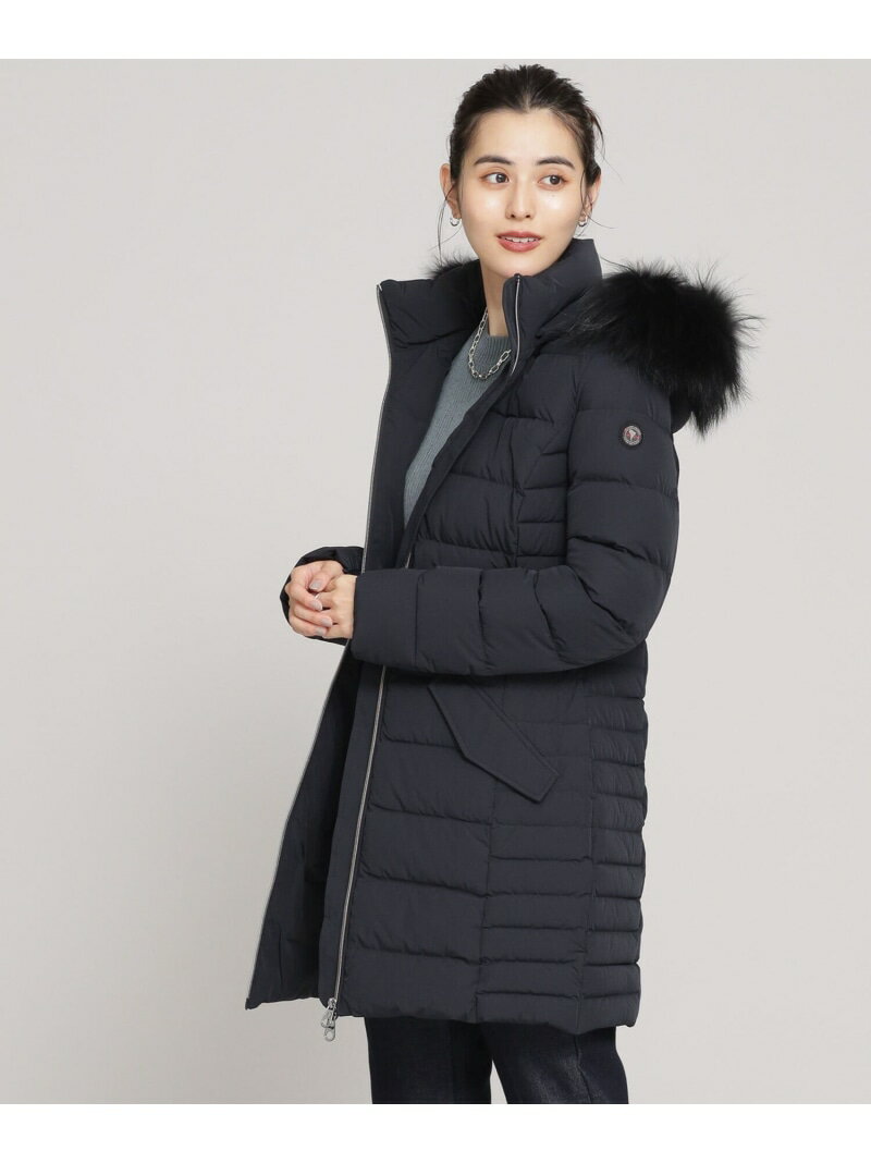 【SALE／20%OFF】CAPE HORN/MARUJA ファー付きダウンコート NANO universe ナノユニバース ジャケット・アウター ダウンジャケット・ダウンベスト ブラック ネイビー【RBA_E】【送料無料】[Rakuten Fashion]のサムネイル