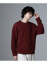 【SALE/30%OFF】WEB限定/模様編みクルーネックニット NANO universe ナノユニバース トップス ニット レッド グレー ブラウン【RBA...