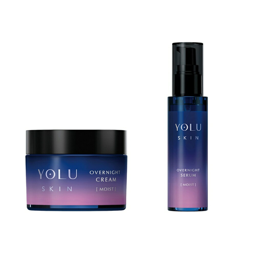 [YOLU 스킨 오버 나이트 세트 세럼 & 크림](4571607692449)(4571607692463)