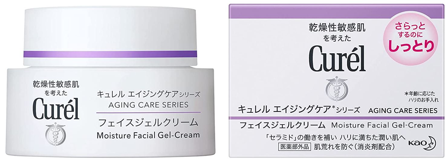 キュレル　エイジングケアシリーズ　ジェルクリーム　40g　／医薬部外品　セラミド　花王　乾燥性　敏感肌　しっとり　フェイスジェルクリーム　小じわ