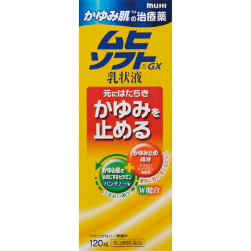 【第3類医薬品】かゆみ肌の治療薬 ムヒソフトGX乳状液 120mL