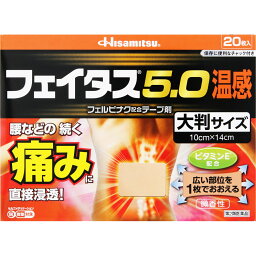 ◇★【第2類医薬品】フェイタス5．0温感大判サイズ 20枚《セルフメディケーション税制対象商品》