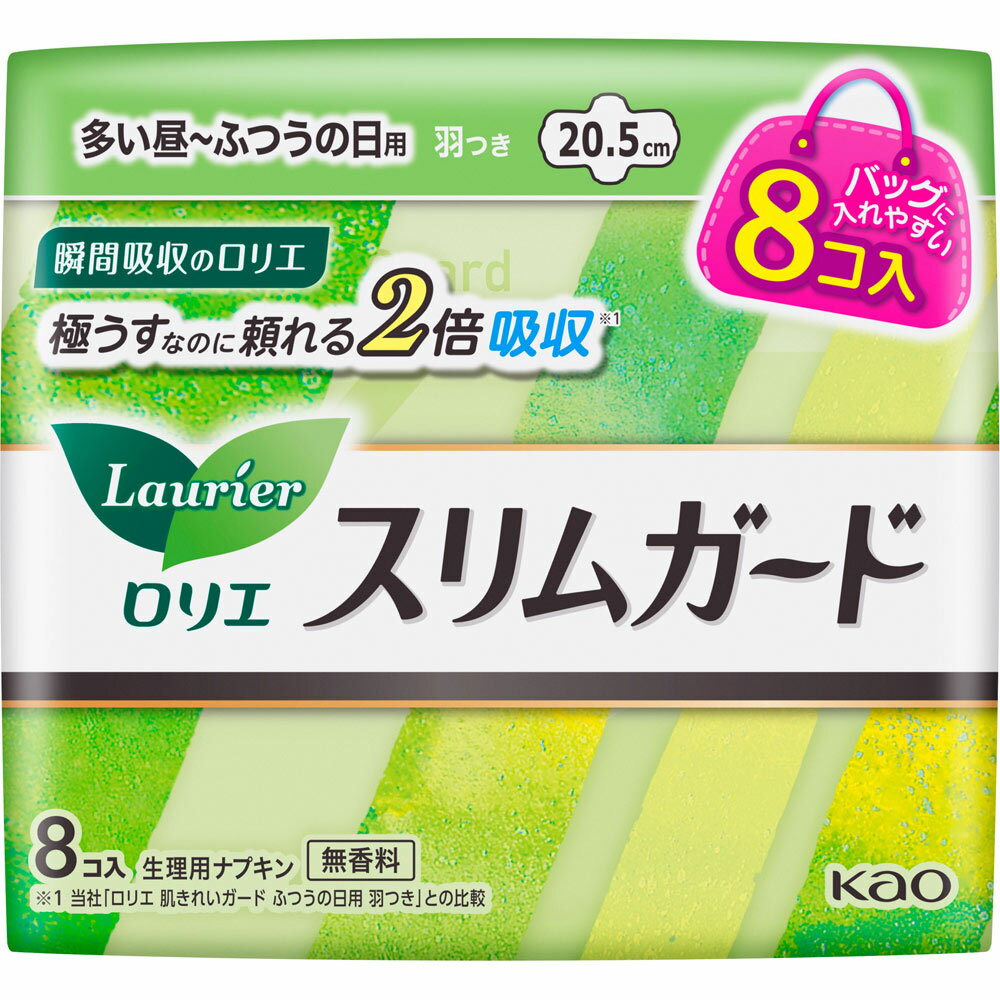 ロリエ スリムガード 多い昼〜ふつうの日用 羽つき ミニパッ