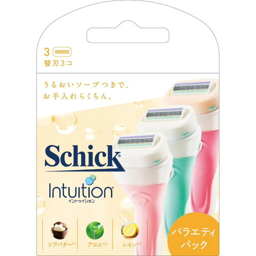 ◇シック イントゥイション バラエティパック 替刃 3個 ◇シック イントゥイション バラエティパック 替刃 3個