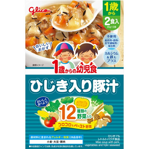 ◇1歳からの幼児食 ひじき入り豚汁 170g(85g×2袋) ◇1歳からの幼児食 ひじき入り豚汁 170g(85g×2袋)