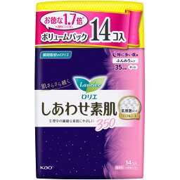 ◇ロリエ しあわせ素肌 ボリュームパック 特に多い夜用35cm 羽つき 14個