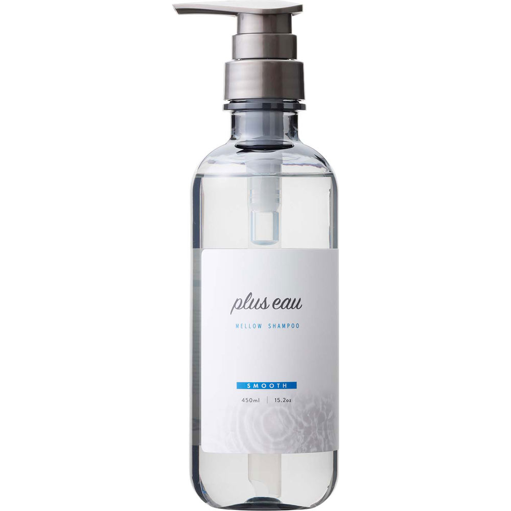 plus eau プリュスオー シャンプー メロウ ホワイトフローラル&ペアーの香り シルク美容液成分配合 シリコンフリー ポンプ 単品 450ml