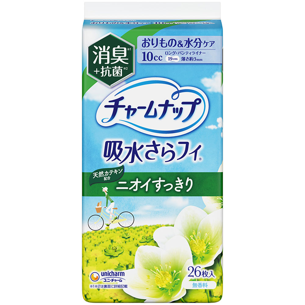 ◇チャームナップ吸水さらフィ ロングパンティライナー消臭 26枚